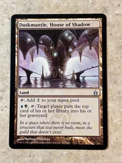 MTG NM Duskmantle, House of Shadow [Ravnica: City of Guilds] - Image 1