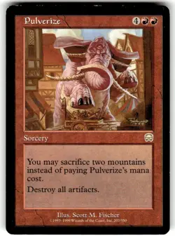 Pulverize Mercadian Masques Regular MTG - Image 1