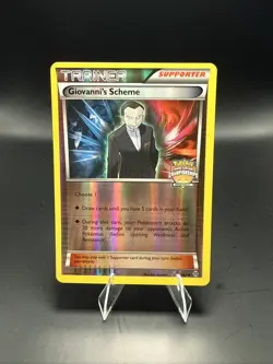 Pokemon TCG Giovanni's Scheme 138/162 Reverse Holo Regional Championships Promo - Image 1