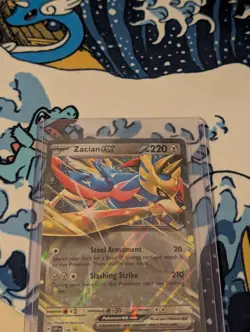 Pokemon TCG Zacian EX SVP 198 Scarlet & Violet Black Star Promo Card NM Holo - Image 2
