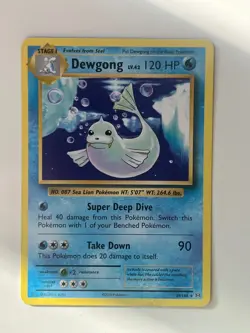 Pokemon TCG Dewgong Base Set 25/102 Regular Unlimited Uncommon LP MP - Image 1