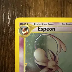 Pokemon Espeon Holo Rare 1/75 Neo Discovery 2001 TCG - Image 2