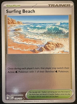 Surfing Beach Mega Evolution 129/132 Reverse Holo Uncommon 2025 Pokemon TCG NM - Image 1