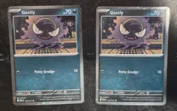 (2) Pokemon Ascended Heroes Gastly Cosmos Holo Sticker Collection #123/217 - Image 1