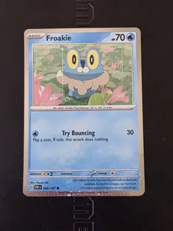 Pokemon Obsidian Flames 056/197 Froakie Cosmos Holo Promo NM - Image 1