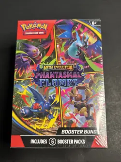Pokemon Mega Evolution Phantasmal Flames Booster Bundle Sealed - Image 1