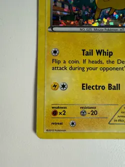 Pokemon TCG Pikachu Mcdonalds Promos 6/12 Confetti Holo Promo 2015 - Image 4