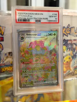 2023 POKEMON MEW EN-151 SPECIAL ILLUSTRATION RARE #198 VENUSAUR EX PSA 10 - Image 1