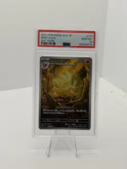 Pokemon Japanese NINETALES ex 110/108 SR (2023 sv3 Ruler Black Flame) PSA 10 - Image 1