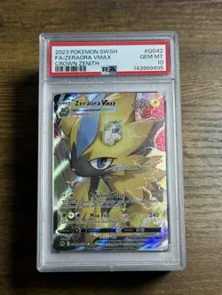 Pokemon TCG Zeraora VMAX Galarian Gallery Crown Zenith GG42/GG70 PSA 10 - Image 1