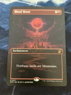 Blood Moon (Anime Borderless) Wilds of Eldraine: Enchanting Tales Regular NM-M - Image 1