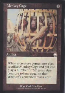 Monkey Cage - Mercadian Masques: #307, Magic: The Gathering Nm C252 - Image 1