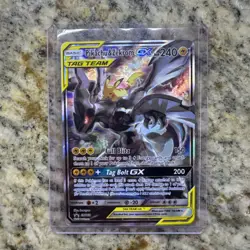 Pokemon TCG Pikachu And Zekrom GX Promo SM168 Tag Team Full Art Holo SM168 MP ⭐ - Image 1