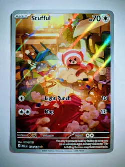 Pokemon TCG Stufful 154/132 Me01: Mega Evolution Holo. Near Mint Or Better - Image 1