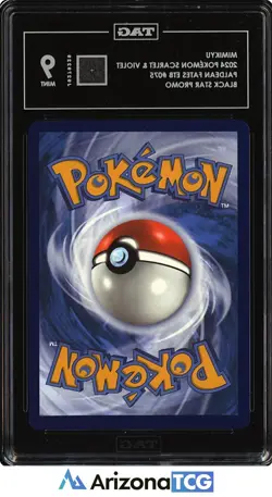Pokemon 2024 Mimikyu 075 Black Star Promo Paldean Fates ETB TAG 9 - Image 2
