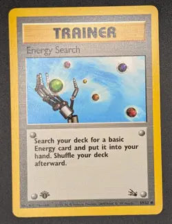 Energy Search - 1st Edition - 59/62 Fossil - NM - Pokemon TCG - Image 3