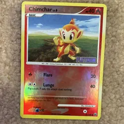 Pokemon Chimchar Lv.6 56/100 Platinum Basic HP40 Common Reverse Holo 2008 - Image 1
