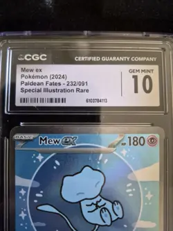 POKEMON CGC 10 Gem Mint 2024 SV Paldean Fates Mew ex 232/091 SIR Bubble Mew - Image 2