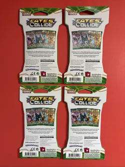 Pokemon Fates Collide Sleeved Booster Pack COMPLETE ART SET- 4 Packs NEW SEALED! - Image 2