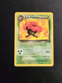 Dark Vileplume 30/82 Pokemon Team Rocket Non Holo WOTC TCG NM - Image 1