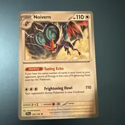 EXCLUSIVE Noivern 128/159 NM / M - NON HOLO RARE Journey Together Pokemon Card - Image 1