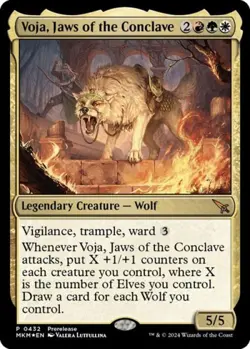 Voja, Jaws of the Conclave -Foil Near Mint MTG Promos: Prerelease Cards - Image 1