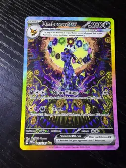 Pokemon TCG Prismatic Evolutions Umbreon EX Card 161/131 SIR - Image 1
