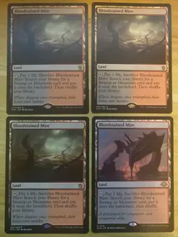 Bloodstained Mire Khans of Tarkir Card Regular NM (3) & (1) MH3 216 (4 total) - Image 1