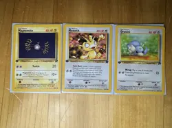 1st Edition Vintage Pokemon 3 Card Lot - Team Rocket - LP - Image 1