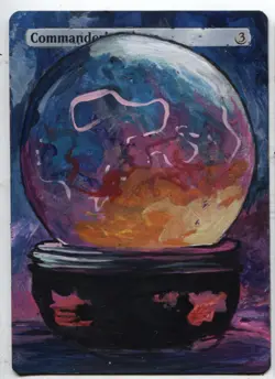 Commander Sphere Altered Art Mtg Hand Painted Card Commander - Image 1