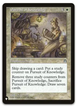 Pursuit of Knowledge (NM) List Reprints LIST LIST Magic MTG - Image 1