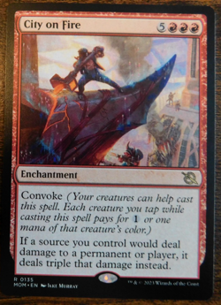 MTG - City on Fire - Regular - NM (Unplayed) - Image 1