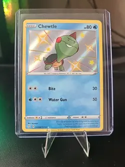 NM Chewtle Pokemon • Shiny Holo Rare • SV028/SV122 Shining Fates: Shiny Vault - Image 1