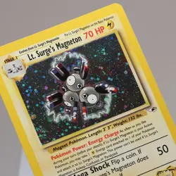 Pokemon TCG - Lt. Surge's Magneton 8/132 Gym Heroes Holo - EXC/NM Indent - Image 1