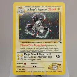 Pokemon TCG - Lt. Surge's Magneton 8/132 Gym Heroes Holo - EXC/NM Indent - Image 2