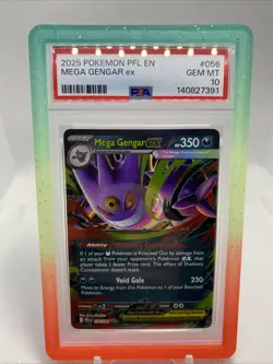 PSA 10 Gem Mint Mega Gengar EX Pokemon Mega Evolution Double Rare 056/094 (B) - Image 1
