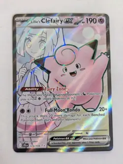 Lillie's Clefairy ex 173/159 Sv09: Journey Together Holo Pokemon TCG NM - Image 1