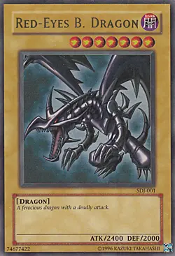 YU-GI-OH, RED-EYES B. DRAGON, UR, SDJ-001 - Image 1