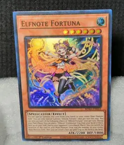 Yu-Gi-Oh! Elfnote Fortuna *SUPER RARE* BPRO-EN012 1st Edition NM - Image 1