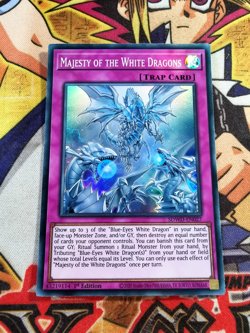 Majesty of the White Dragons sdwd-en027 1st Edition (NEW) Super Rare Yu-Gi-Oh! - Image 1