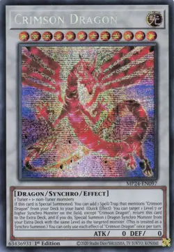 Yugioh MP24-EN097 - Crimson Dragon - Secret Rare - Image 1