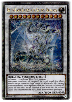 YUGIOH BLUE-EYES ULTIMATE SPIRIT DRAGON QUARTER CENTURY 1ST NM SDWD-EN043 - Image 1