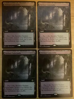 4x Playset Verdant Catacombs (Extended Art) Modern Horizons 2 Regular (4 total) - Image 1