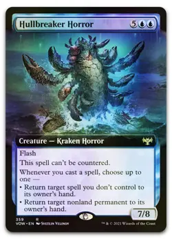Hullbreaker Horror (Extended Art) #359 (Foil) (NM) Crimson Vow VOW Magic MTG - Image 1
