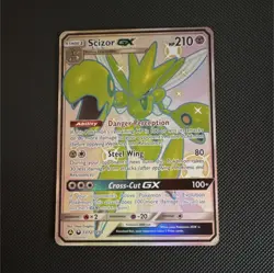 Pokemon Scizor GX SV72/SV94 Hidden Fates Shiny Vault Shiny Holo Rare GX Card - Image 1