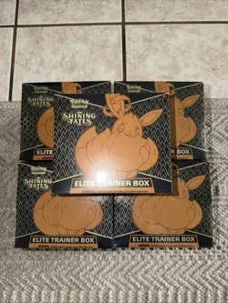 Pokemon Shining Fates Elite Trainer Box ETB LOT OF 8 *SEALED* - Image 1