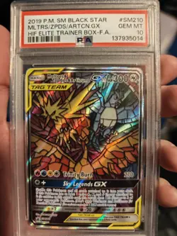 Pokemon TCG Moltres Zapdos Articuno GX Black Star Promo - Image 1