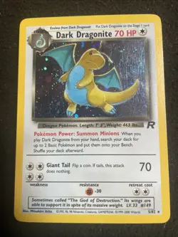 DARK DRAGONITE 5/82 TEAM ROCKET HOLO POKEMON CARD 1999-2000 - Image 1
