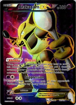 Alakazam EX 117/124 XY Fates Collide 2016 Full Art Pokemon Card TCG LP (SKU 1-4) - Image 1