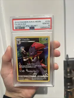 Weavile 238/236 Cosmic Eclipse Pokemon Full Art Holo PSA 10 - Image 1